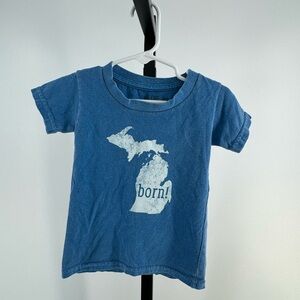 Blue Michigan short sleeve top size 2T
